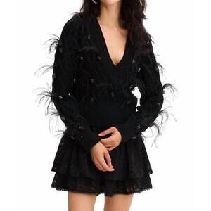 NEW ALLISON NEW YORK briar sweater in black